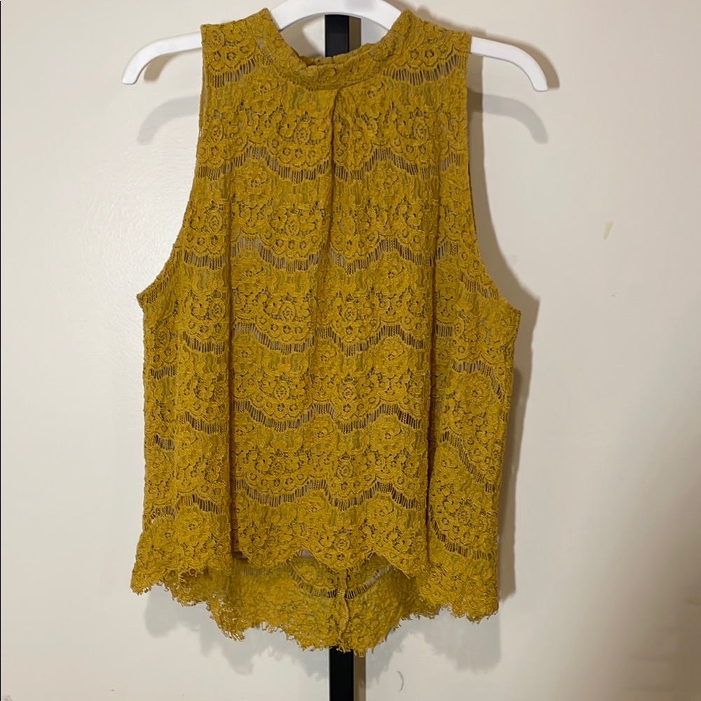 Love, Fire Lace Sleeveless Top